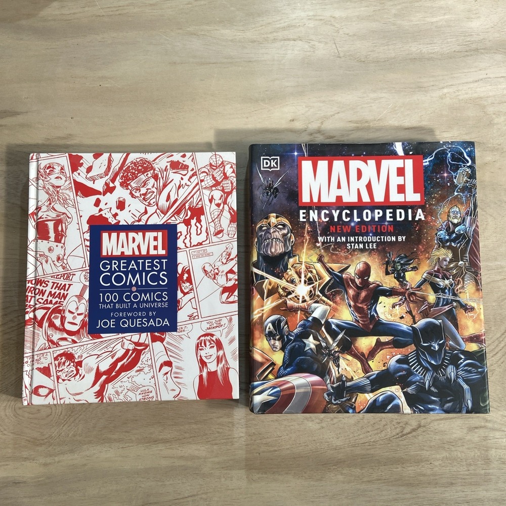 Lot - Marvel Encyclopedia,‎ New Edition - Hardcover / Marvel Greatest Comics